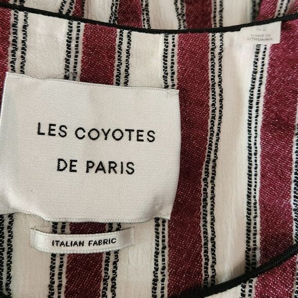 Les Coyotes de Paris Lanu Stripe Top Size 42 - Picture 6 of 7